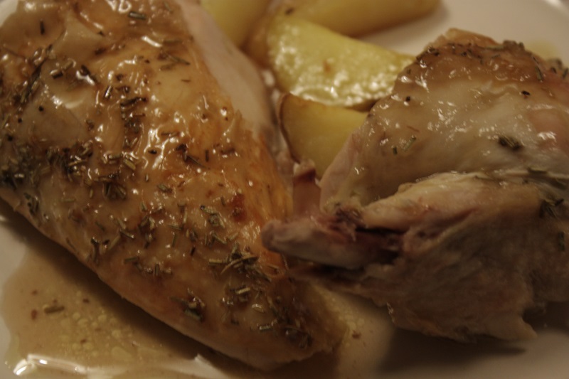 Kylling, langtidsstegt med citron og rosmarin Mad på Nybygget